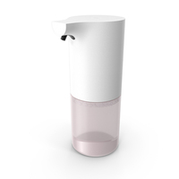 Automatic Foam Soap Dispenser Xiaomi Mijia With Pink Refill PNG & PSD Images