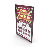 Big Cash Scratching Card With Erased Layer PNG & PSD Images
