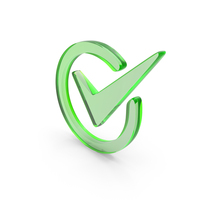 Tick Mark In Circle Symbol PNG & PSD Images