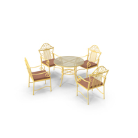 Yellow Iron Patio Furniture PNG & PSD Images