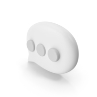 Talk Icon White PNG & PSD Images