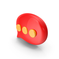 Talk Icon Red Yellow PNG & PSD Images