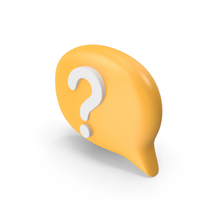 Talk Icon Question Yellow PNG & PSD Images