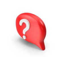 Talk Icon Question Red PNG & PSD Images