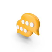 Talk Icon Yellow PNG & PSD Images