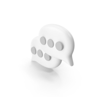 Talk Icon White PNG & PSD Images