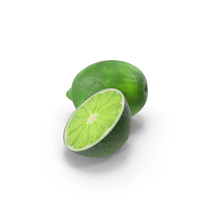 Lime And Lime Slice PNG & PSD Images