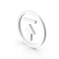 Circle Upload Icon White PNG & PSD Images