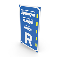 South African Sign Reserved Lane for Buses PNG & PSD Images