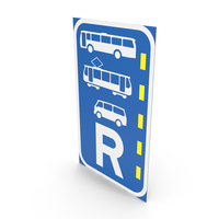 South African Sign Reserved Lane for Buses and Trams PNG & PSD Images