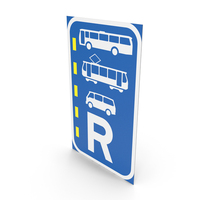 South African Sign Reserved Lane for Buses and Trams PNG & PSD Images