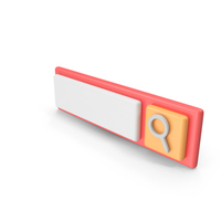 Search Icon Rectangle Bar Red Yellow PNG & PSD Images