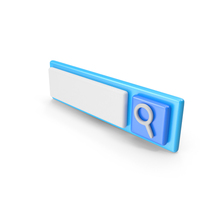Search Icon Rectangle Bar Blue PNG & PSD Images