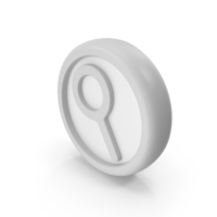 Gray Circular Search Icon PNG & PSD Images