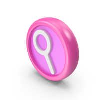Search Icon Circle Pink PNG & PSD Images
