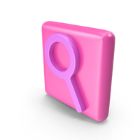 Search Icon Rectangle Pink PNG & PSD Images
