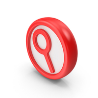 Search Icon Circle Red PNG & PSD Images