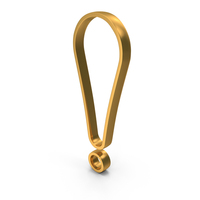 Out Line Exclamation Mark Icon Gold PNG & PSD Images