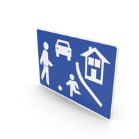 Spanish sign Residential Area PNG & PSD Images