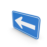 Japanese Sign One Way Street To The Left PNG & PSD Images