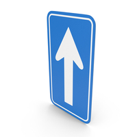 Japanese Sign One Way Street Ahead PNG & PSD Images