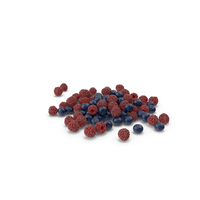 Raspberries And Blueberries PNG & PSD Images