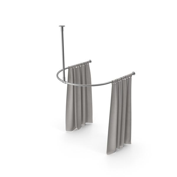 Dressing Room Curtain White Open PNG & PSD Images