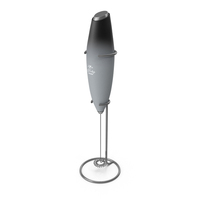 Electric Coffee Frother Zulay Grey with Holder PNG & PSD Images