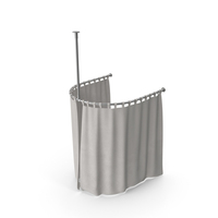 Fitting Room Curtain Closed White PNG & PSD Images