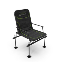 Folding Angler Aluminum Chair Black PNG & PSD Images