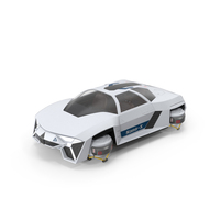 Futuristic Hover Car White PNG & PSD Images
