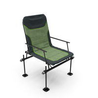 Green Folding Angler Aluminum Chair PNG & PSD Images