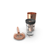 Hand Cocktail Shaker Copper PNG & PSD Images