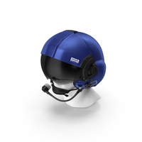 Helicopter Flight LH350 Helmet Blue PNG & PSD Images