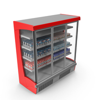 Multideck Display Showcase Chiller PNG & PSD Images