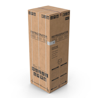 Old Fridge Cardboard Package Box PNG & PSD Images