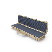 Open Rifle Case Sand Color PNG & PSD Images
