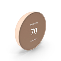 Smart Thermostat Beige PNG & PSD Images