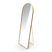 Standing Mirror Golden PNG & PSD Images