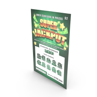 Super Jackpot Scratch Off Ticket With Erased Scratch Card PNG & PSD Images