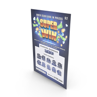 Super Win Scratch Off Lottery with Erased Layer PNG & PSD Images