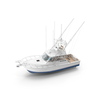 Used Sports Fishing Boat Henriques 35 Red PNG & PSD Images