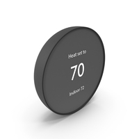 Wall Thermostat Google Nest Black PNG & PSD Images
