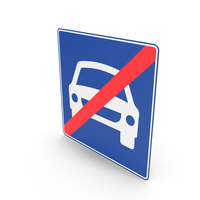 Turkish Sign End of Road for Motor Vehicles PNG & PSD Images