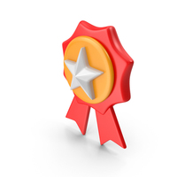 Rosette Icon Star Red Yellow PNG & PSD Images