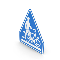 Japanese Sign Bike And Crosswalk PNG & PSD Images