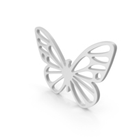 Monochrome Butterfly Icon PNG & PSD Images