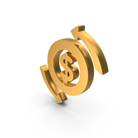 Gold Currency Refresh Icon PNG & PSD Images