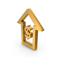 Gold Dollar Growth Outline Icon PNG & PSD Images