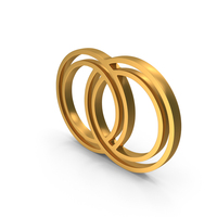 Gold Interlocking Circle Outline Icon PNG & PSD Images